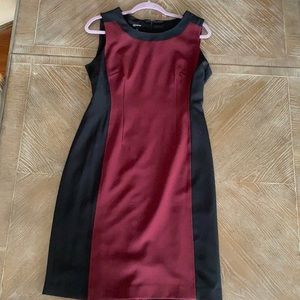 Sleeveless color block dress